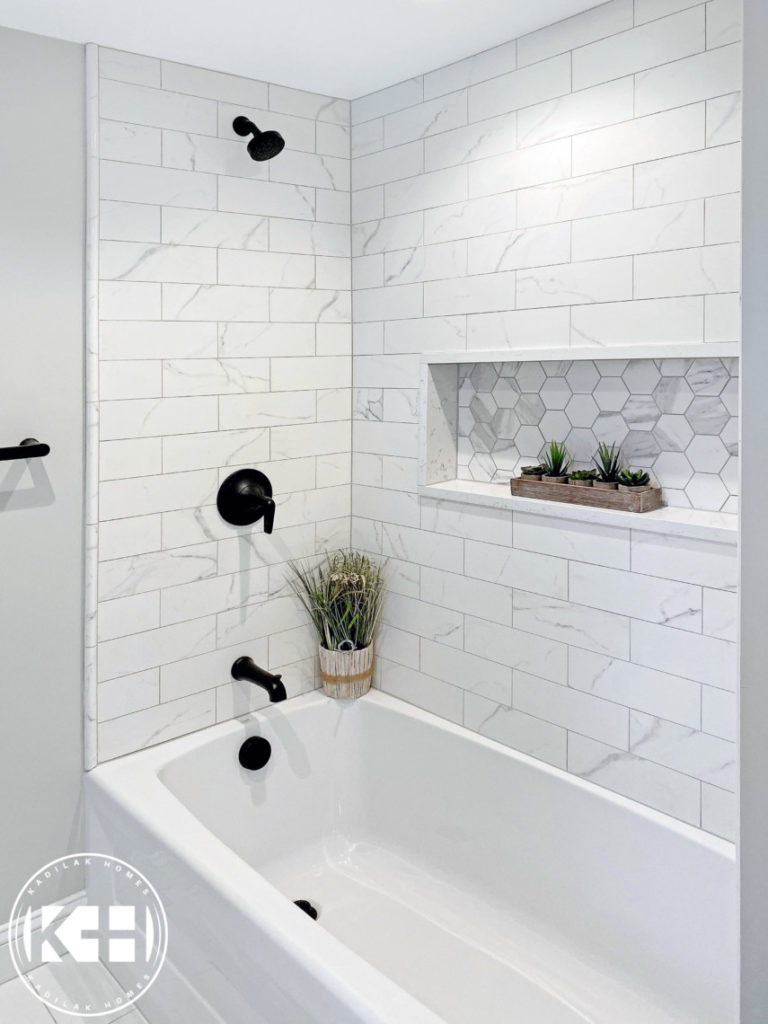 50 Tile Shower Niche Ideas and Shelf Designs for Your Bathroom Planning