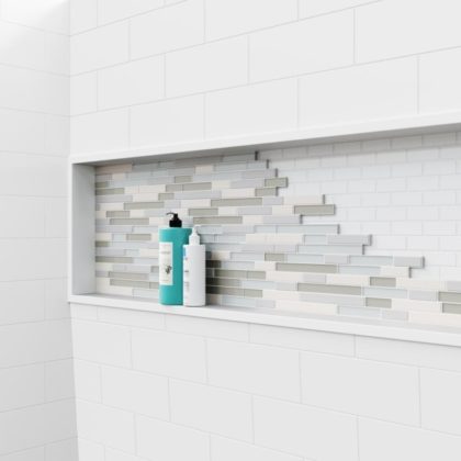 50 Tile Shower Niche Ideas and Shelf Designs for Your Bathroom Planning