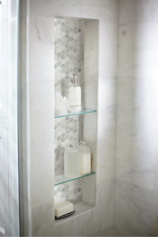 50 Tile Shower Niche Ideas and Shelf Designs for Your Bathroom Planning